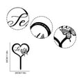 thumbnail image 3 of Custom Name Metal Heart with Butterfly Memorial Stake, Grave Marker sign, Personalized Cemetery Stake, For Loss of Loved One, 3 of 6