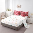 thumbnail image 5 of Castle Fairy Cartoon Santa Claus Deer Twin Bedding Sets 7-Piece for Kids Child,Xmas Festival Bedding Comforter Set Microfiber,Merry Christmas Breathable Sheet Sets,Super Cozy Room Decor,Reversible, 5 of 8