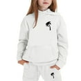 thumbnail image 3 of WOYY Tween Girls Casual Sweatsuit Palm Print Long Sleeve Hoodie Pants Set, Sizes 12-13, 3 of 3