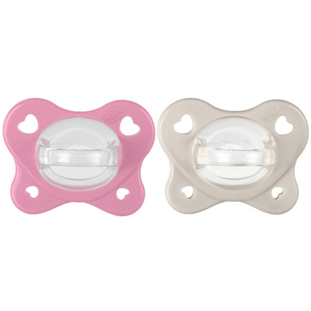 Chicco Chupón Dual Soft Rosa 6-16M 2 unidades
