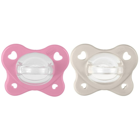Chicco Chupón Dual Soft Rosa 6-16M 2 unidades