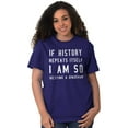 thumbnail image 3 of History Repeats Itself Dinosaur Pet Men's Graphic T Shirt Tees Brisco Brands M, 3 of 6