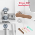 thumbnail image 2 of comerut 2Pcs Home Door Handle Knob Child Anti-Collision Silicone Cover Sleeve Protector, 2 of 8