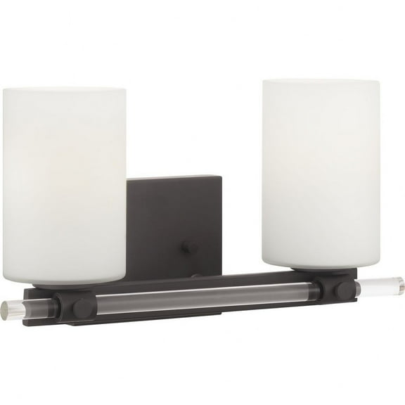 P300198-031-Progress Lighting-Lisbon - 2 Light in Luxe and Modern style - 17.5 Inches wide by 8 Inches high-Black Finish