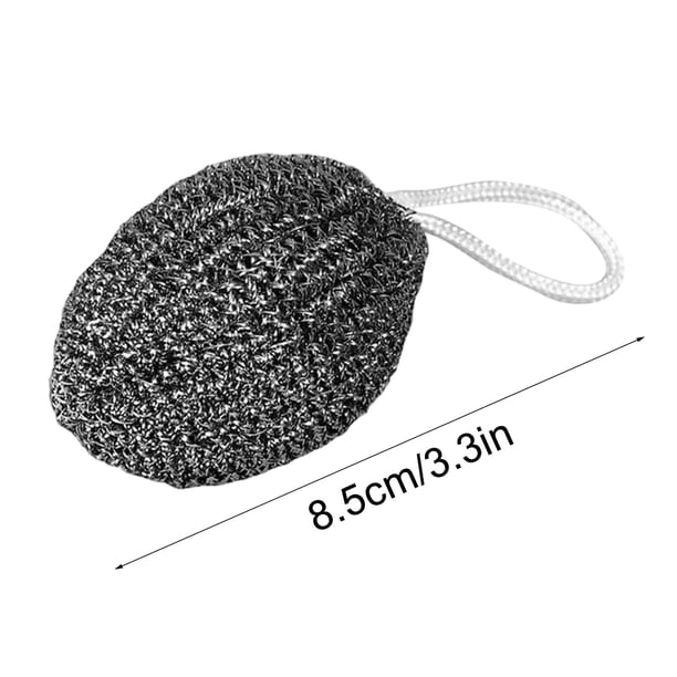 Cuerda Colgante de Maceta de Acero Inoxidable, Bola de Acero, Bola de Limpieza de Cocina, Cepillo de Maceta de Acero Inoxidable, Cepillo de Lavavajillas, Bola de Limpieza Del Hogar, Fuerte Poder de Li
