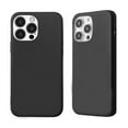 thumbnail image 4 of For Apple iPhone 14 Plus (6.7") Liquid Silicone Hybrid Gel Rubber with Microfiber Lining Shockproof Flexible TPU Case Cover fit iPhone 14 Plus - Black, 4 of 9
