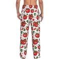 thumbnail image 3 of Goofa Hand Drawn Tomatoes Printed Soft Pajama Pants for Men, Wide Leg Comfy Casual Lounge Yoga Pants-Medium, 3 of 9