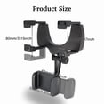 thumbnail image 5 of Universal 360° Clip On Rear View Mirror Mobile Cell Phone Holder Car Mount Stand, 5 of 6
