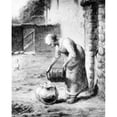 thumbnail image 2 of The Woman at the Well by Jean-Fran?ois Millet 1814-1875 Musee Du Louvre Paris France Poster Print, 2 of 4
