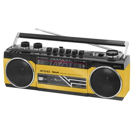 Impecca RACR-400Y Riptunes Blt Retro Cassette Radio