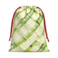 thumbnail image 3 of Super Soft Fabric Gift Bag Contraction Free Bag Mouth Pull Rope Design Red Ribbon Mouth For The Festival Lime Houndstooth Hand-Drawn Sketch_4 Medium, 3 of 8