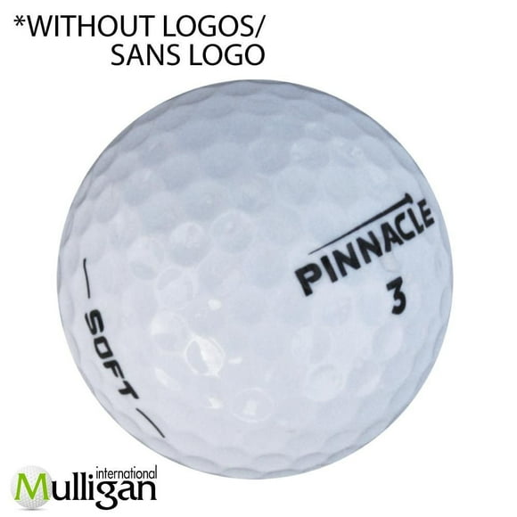 Mulligan - 48 Pinnacle Soft 5A Pristine Recycled Used Golf Balls, White
