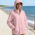 thumbnail image 2 of CHUMUD Womens UPF 50+ Sun Protection UV Jacket Full Zip Lightweight Quick Dry Waterproof Jacket Athletic Workout Hoodie (Avail in Plus Size), 2 of 9