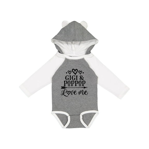 Inktastic Gigi and Poppop Love Me Girls Long Sleeve Baby Bodysuit