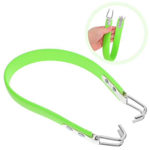 GOOHOCHY Automotive Battery Lifting Belt Battery Carrier Strap Green Rubber For Battery Maintenance 1Pack