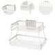 thumbnail image 5 of Cesta de almacenamiento para encimera, 2 cestas de frutas, desmontable, multiusos, resistente, para pan y refrigerios. Blanco, 5 of 8
