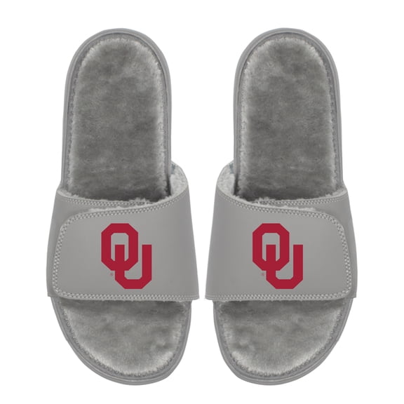Unisex ISlide  Oklahoma Sooners Logo Fur Slide Sandals