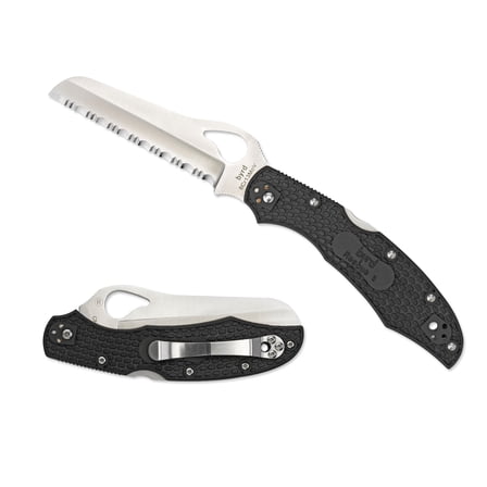 byrd Cara Cara 2 Rescue Lightweight Black FRN SpyderEdge Folding Knife