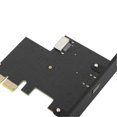 thumbnail image 2 of USB 3.2 GEN2 Expansion Card 10Gbps PCIE 2X Interface Support Type C and Type E Front for ASM3142 Chip Expansion Card, 2 of 4