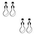 thumbnail image 2 of Bearachild Lamp Shade Lights Bulb Adapter Clip, with  Finial Shade Attaching Top Negro 2 piezas 2piezas, 2 of 5
