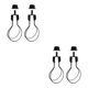 thumbnail image 1 of Matsuzay Lamp Shade Lights Bulb Adapter Clip, Shade  Top with Attaching Finial Negro 2 piezas 2piezas, 1 of 1