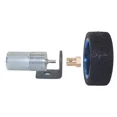 thumbnail image 3 of 25GA-370 DC 6V 12V 24V  Motor Gear 4mm Shaft With Mounting Bracket Coupling 65mm Wheel 12-1931 RPM for Car Model Motor, 3 of 6