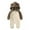 Brown, variant on Snowsuit Baby Girl Fleece Jumpsuit Bear Ear Newborn Girl Romper Baby Outfits Warm Newborn Sleepers Baby Girl 3-6 Months