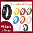 thumbnail image 2 of Strap For Xiaomi Mi Band 5 Silicone Wristband Bracelet Replacement MiBand 5 Wrist Color TPU, 2 of 5
