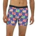 thumbnail image 2 of Men'S Boxer Briefs, Funny Colorful Snails Soft And Breathable Mens Underwear Boxer Briefs With Widen Waist, 2 of 2