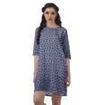 thumbnail image 1 of Moomaya Moss Georgette Short Straight T-Shirt Dress For Women Plus Size Clothing, 1 of 4