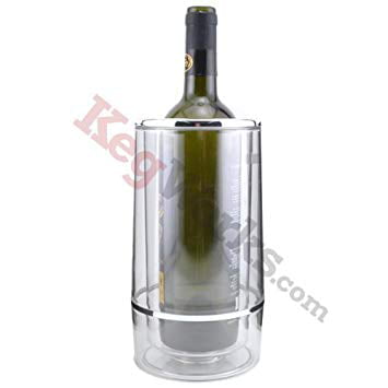 Double Walled Acrylic Iceless Wine and Carafe Bottle Cooler by