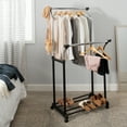thumbnail image 3 of Organize It All Double Adjustable Garment Rack, 3 of 6