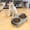 Gray, variant on Stainless Steel Double Elevated Pet Feeder with Anti-Tip Base & Twin Removable Bowls, Ergonomic Bowls for Kittens and Adult Cats