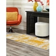 thumbnail image 4 of Unique Loom Finsbury Collection Area Rug - Elizabeth (2' x 9' 10" Runner Yellow/Ivory), 4 of 11