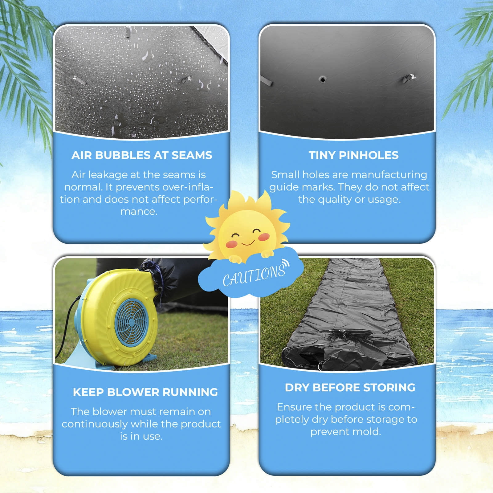 OFFMUST 24FT(L) Inflatable Water Slide for Adults Kids【Giant Inflatable Pool&Dartboard】100% PVC Commercial Grade Water Slides with Blower, Giant Adult Water Slide Outdoor Backyard