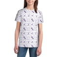 thumbnail image 3 of Wukai Lavender Flowers Youth Unisex Short Sleeve T-Shirt for Boys, Girls, Teens, and Kids-X-Small, 3 of 7