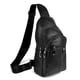 Westend Crossbody Sling Bag Backpack - Adjustable Strap, Charcoal Leather, Compact For Daily Essentials