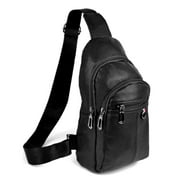 Westend Crossbody Sling Bag Backpack with Adjustable Strap - Leather Sling