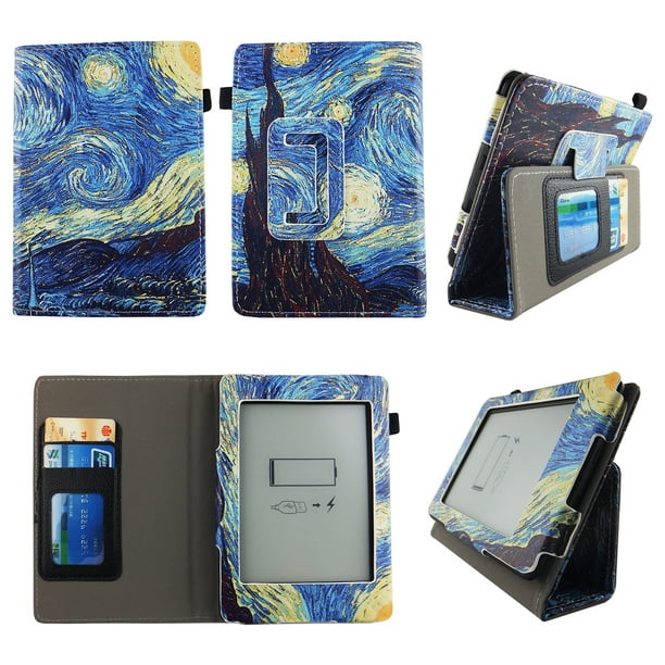 For kindle paperwhite Case 6 inch Slim Thinnest PU Leather Folio Stand