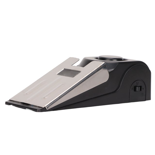 Door Stop Alarm Practical Wedge Shaped Door Stopper Portable 3 Level Sensitivity Adjustable with 120dB Security Alarm for Travel for Apartment