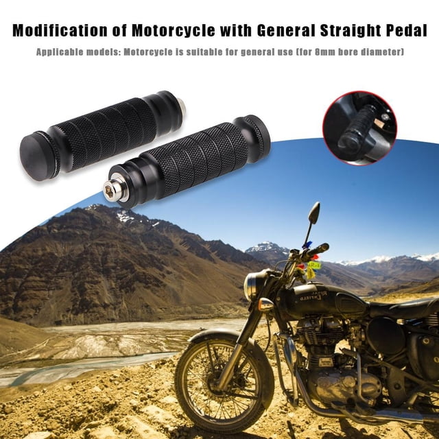 2 uds Universal CNC motocicleta reposapiés traseros estriberas pedales M8 Ndcxsfigh Accesorios para autos y motos