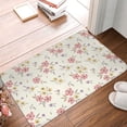 thumbnail image 4 of Pofeuu Floral Print Flannel Doormats Rug16"x24"Rug Washable Doormats Indoor Outdoor Rugs for Layered Front Door Mats, Porch, Kitchen, Entryway, 4 of 7