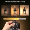 thumbnail image 3 of VIANIS Oil Rubbed Bronze Dusk to Dawn Motion Sensor Porch Light, Anti-Rust Aluminum Frame, Tempered Glass, 100% Weather Resistant, Easy Installation, Fits Standard E26 Bulbs, 3 of 10