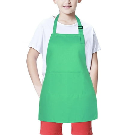 

Outflower Cooking Apron Delicate Durable Premium Apron with Adjustable Straps for Kitchen Cooking Barista etc Multiple Styles (1 Piece) Green 55*52*50cm
