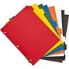 2PK Business Source Plain Tab Color Polyethylene Index Dividers (01810)