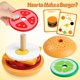 thumbnail image 4 of Montessori Toys For 3 Year Old Wooden Burger Sorting Stacking Toys For Toddlers Preschool Educational Toys Fine Motor Toys For Kids Boys Girls (Burger), 4 of 4