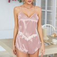thumbnail image 2 of Gibobby Conjuntos de camisón de encaje para mujer, lencería de satén, camisón Sexy, conjuntos de dormir, conjuntos de pijama Sexy (Rosa, XL), 2 of 3