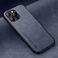 thumbnail image 3 of Luxury Leather Case For iPhone 15 14 13 12 11 Pro Max Mini XR XS Max 8 7 15 Plus SE 2020 Cover With Metal Plate Support Car Hold, 3 of 5