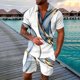 thumbnail image 1 of WILLBEST Conjunto Deportivo de Halloween para Hombre 2024, con Letras y Estampado de Calabaza, Informal, de Manga Corta y Pantalones Cortos, 2 Unidades, 1 of 4