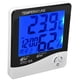 thumbnail image 5 of Monitor de humedad monitor de temperatura ambiente función de reloj despertador con pantalla de luz LED de retroiluminación de una tecla para oficina para el hogar ANGGREK Otros, 5 of 8